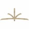 Ekena Millwork Davenport Rough Sawn Timber Gable Bracket, Douglas Fir, 96"W x 40"H x 4"D x 4"F, 10/12 Pitch GBW096X40X0404DAV00RDF - alternate 1